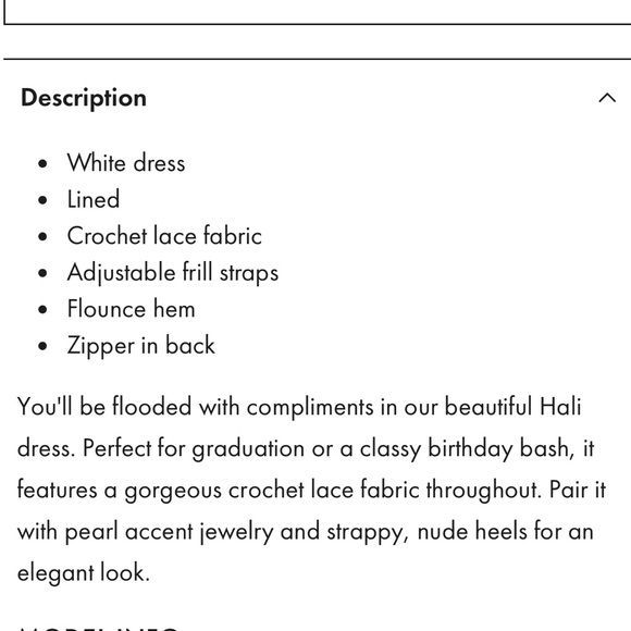 SELFIE LESLIE NWT HALI FRILL STRAP CROCHET LACE DRESS - Picture 12 of 13